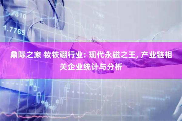 鼎际之家 钕铁硼行业: 现代永磁之王, 产业链相关企业统计与分析