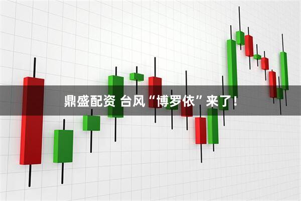 鼎盛配资 台风“博罗依”来了！